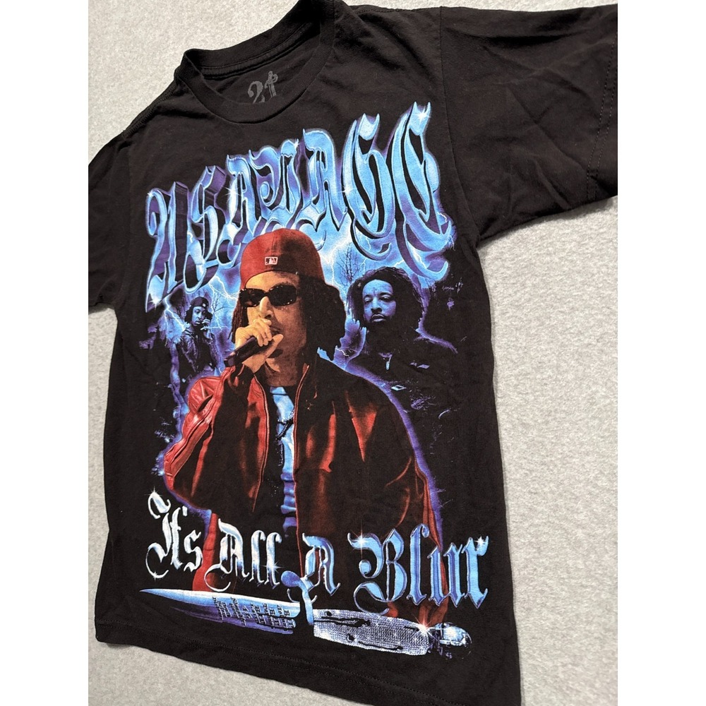 21 Savage It's All A Blur Official Tour T Shirt Size Adult S Double Sided - Picture 5 of 11